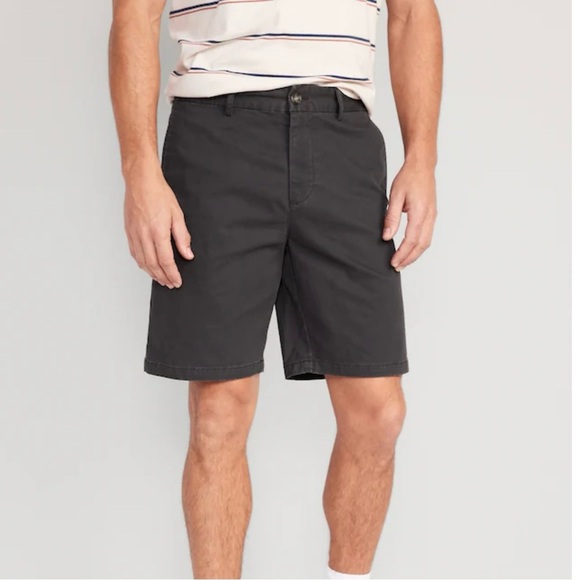 Old Navy Men’s Slim Built-in Flex Rotation Chino Shorts Size 46 Dark Gray - Picture 1 of 9